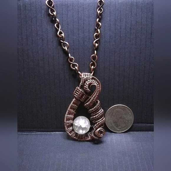 Handcrafted Cracked Quartz Necklace OOAK - Picture 7 of 13